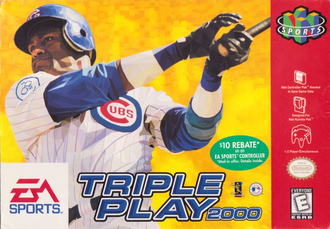 Triple Play 2000 box art for Nintendo 64